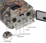 Caméra de surveillance 12mp USB 1080p HD 120 degrés 26 leds infrarouges étanche capteur mouvement infrarouge caméra de terrain