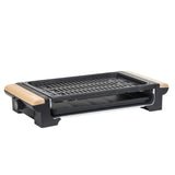 Gril électrique de table 1300 W Bac de récupération amovible Grande surface de cuisson Réglage de la température à plusieurs niveaux