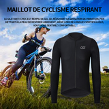 Maillot de cyclisme 54cm longueur road bike quick dry athletic top outdoor sports maillot de cyclisme à manches longues pour noir