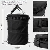 Panier de pique-nique 60L 41x41x47cm multifonctionnel panier pique nique sac de camping panier pique-nique sac de pique-nique