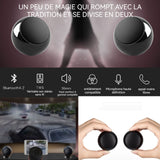 Haut-parleur bluetooth enceinte stéréo 1 paire avec bass puissantes mini enceinte chargement avec socle placement sur le bureau