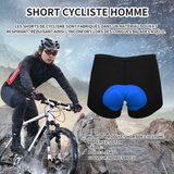 Short cycliste homme L cuissard de cyclisme combinaison de cyclisme calecon de cyclisme pour homme sports cuissard de cyclisme bleu