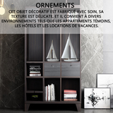 Ornements 30x19cm voilier moderne simple en résine ornement salle de séjour vitrine décoration cadeaux petits objets decoratifs