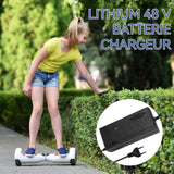 Chargeur trotinette electrique 54.6V/2A pour li-ion batterie pour e-bike/scooter/moto adaptateur secteur alimentation chargeur