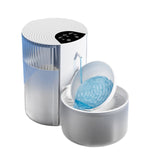 Fontaine a eau chat 3L 2000mah 16x30.5x23.3cm distributeur d'eau automatique de type à déversement pour séparation propre et sale