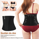 einture abdominale tour de taille 88 cm facile à porter durable confortable et respirant ceinture amincissante pour femme noir
