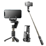 Perche à selfie trépied 500mah bluetooth 4,2 suivi intelligent surround à 360 degrés pliable trépied smartphone avec télécommande