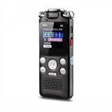 PASSIONOVA Enregistreur vocal numérique réduction bruit dictaphone intelligent micro haut-parleur intégré USB rechargeable 8G