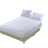 Couvre-lit 160 * 200CM Protège-matelas blanc pur Couvre-lit imperméable à l'eau et à la poussière, doux et agréable pour la peau