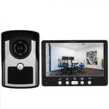 Sonnette de porte 7 pouces interphone visuel IP55 grade HD étanche avec vision nocturne fonction infrarouge portier visuel