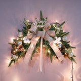 Couronne de noël, décorations de festival d'arbre de noël, cadeaux, ornements créatifs, scène suspendue, porte mixte suspendue