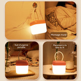 Veilleuse INN® 3 couleurs gradation 5 heures d'utilisation continue 1200mAh Lampe télécommandée rechargeable Minuterie désactivée