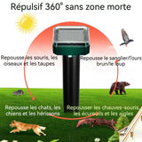répulsif moustique 10 mètres Sonic Wide-area Portable Long-lasting Diverse Animal Repellent Eco-friendly Répulsif à ultrasons