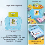 Cartes éducatives 112 Cartes flash parlantes Anglais Jeu d'apprentissage pour enfants Jouets Éducatifs alphabet éducative bleu