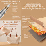 Châle chauffant graphène lavable couverture chauffante pliable 3 niveaux de chauffage châle chauffant électrique pour femme