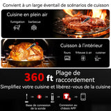 Thermometre cuisine intelligent bluetooth rechargeable contrôle des applications thermomètre de cuisson thermomètre pour viande