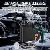 Nettoyeur haute pression 45x27x16cm nettoyeur haute pression sans fil portable avec batterie et un chargeur 5m tuyau et accessoires