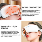 Masseur oculaire premium avec chaleur et vibration améliore la qualité du sommeil soulage la fatigue visuelle et les yeux secs