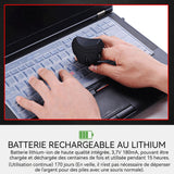 Mini-souris à doigt sans fil 2.4G compact portable 25g convient voyages d'affaires et voyages souris anneau à doigt ergonomique