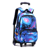 artable à roulettes 46x30x21cm 6roulettes imperméable sac dos et trolley poulie silencieuse grand espace de rangement sac à dos