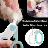 Coupe-ongles pour animaux de compagnie coupe-ongles chat chien lumière LED ligne de sang coupe-ongles pour animaux de compagnie