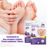 Masque pied 5PCS exfoliant pour les pieds à la lavande masque peeling pour les pieds crevasses et pieds secs pour femmes  hommes