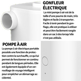 Pompe à air 2500mAh pompe à air électrique avec 5 buses gonfleur électrique gonfleur matelas gonflable pour activités de plein air