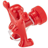 Bouchon de bouteille 2PCS petit bonhomme rouge drôle convient pour vin rouge boissons condiments pour garder boissons frais