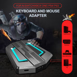 Convertisseur P pour clavier et souris de jeu à une main, câblé avec repose-poignets, effet de rétroéclairage RVB dédié