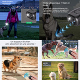 Anti aboiement chien 40khz mini répulsif à ultrasons pour chiens facile à transporter avec lumière stroboscopique haute fréquence