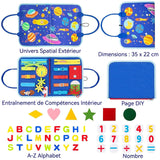 Jeux Montessori 35x22cm Planche Montessori Jouet sensoriel pour l'apprentissage de la motricité fine jouet éducatif préscolaire