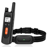 Collier de dressage pour chien avec télécommande à affichage numérique 3modes IPX7étanche réglable collier anti aboiement chien