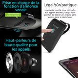 Kit mains libres pour voiture 10x6x2.1cm bluetooth 5.0 libre voiture bluetooth haut-parleur micro intégré avec clip bluetooth