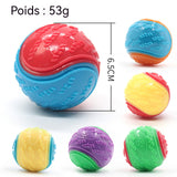 2PCS jouets pour chiens bille de broyage grande balle d'entraînement pour chien sonore en forme de C deux couleurs aléatoires