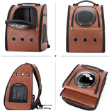 Sac transport chat 33x22x39cm les deux poches latérales peuvent être pliées pour un rangement facile tissu en cuir confortable
