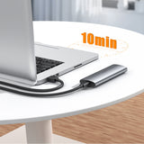 m2 NGFF NVme boîtier de disque dur mobile en métal boîtier de disque dur à semi-conducteurs double protocole S ATA USB externe