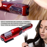 Tondeuse cheveux 2 en 1 Acier inoxydable Mini Tondeuse professionnelle sans fil pour pointes fourchues sèches abîmées et cassantes