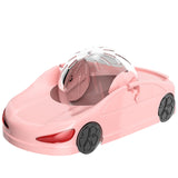 Boule hamster en forme de voiture rose multifonctionnel 29x16cm hamster exercice ball balle d'exercice pour hamster hamster ball
