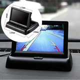 caméra de recul 9-36V 16:9/4:3 Avec Écran pliable de 4,3 pouces HD Entrée AV grand angle universelle  caméra de recul de voiture