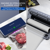 Machine sous vide 120W avec 100 sacs sous vide ecran tactile étanche machine sous vide alimentaire amovible multifonctionnelle