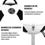 Barbecue à charbon 31cm barbecue à charbon de bois barbecue portable au charbon barbecue de bureau barbecue charbon de bois football