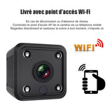 Camera surveillance 1080p connexion réseau wifi vision nocturne détection de mouvement vidéo en boucle rotation à 360 degrés