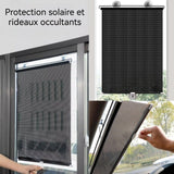 Store enrouleur jour nuit sans perçage 2PCS 68x125cm store enrouleur occultant store enrouleur occultant thermique store occul