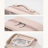 Trousse de toilette 21x15x11cm trousse de maquillage imperméable transparente multifonction sac cosmétiques pour hommes et femmes