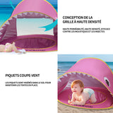 Tente de plage 115x65x70cm abri de plage anti UV pour enfants avec mini piscine tente de plage pop up pour plage jardin et camping