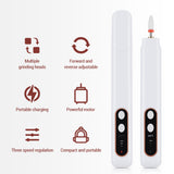 Ensemble de polisseur à ongles électrique Polissoir à ongles portable Ponceuse à ongles exfoliante Dissolvant à ongles