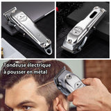 Tondeuse cheveux 110-240V USB 0.5-3mm Smart LED LCD affichage numérique tondeuse à cheveux électrique tondeuse à cheveux en métal