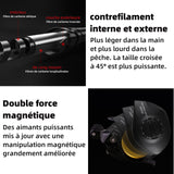 anne à péche 1.8m canne à peche telescopique ensemble canne à peche et moulinet ensemble de cannes à leurres sport peche noir