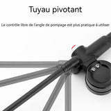 Pompe à vélo Haute pression 120PSI Pompe portable pour vélo de route Pour pneus de vélo Ballons de sport Anneaux de natation etc.