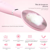 Brosse Nettoyante Visage Électrique Batterie externe portable 300 mAh avec poignée en silicone étanche IPX6 Brosse nettoyante visage